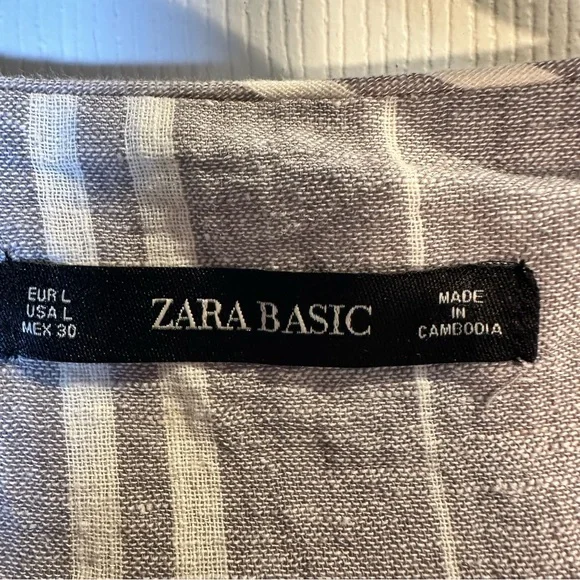 Zara Gray Pleated Sheath Midi Dress - Picture 8 of 9